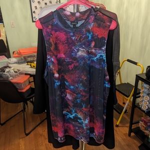 🤍Torrid sleeveless print mesh top 4